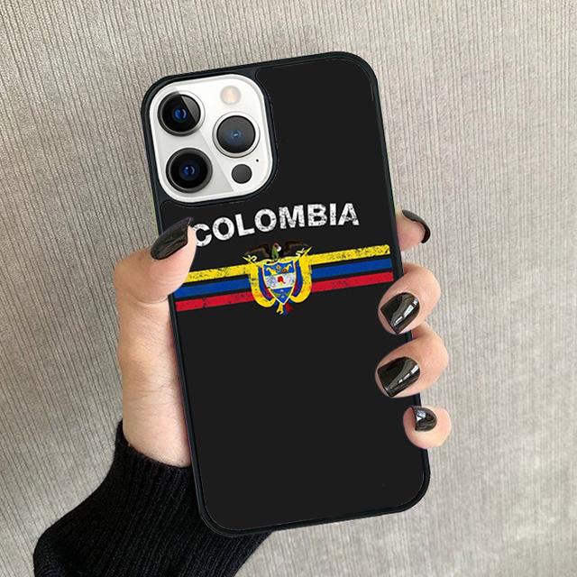 Kolumbien Flagge Handyhülle Für iPhone 17 Air 16 15 14 plus 11 12 13 Pro max Weiche Stoßfänger Hülle Cover coque