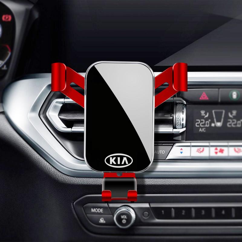 AHT1 Car Interior Cell Phone Holder Vent Phone GPS Stand Support For KIA K9 Sportage Niro K5 Carnival EV6 EV9 EV3 Stinger Forte Ceed