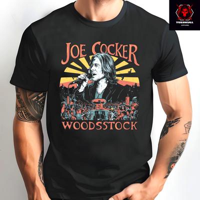 26 Joe Cocker Woodsstock Classic Rock Band Tee Unisex Cotton T-SHIRT S-3XL  Unisex T-Shirt