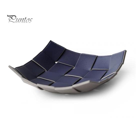 

Лоток для хранения из искусственной кожи, водонепроницаемый, прочный, для домашнего офиса, многофункциональный, для хранения часов, ювелирных изделий, ключей, безделушек, тарелок, мисок, органайзеров, контейнеров синий