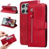 For Motorola Moto G56 5G PU Leather Cases with Zipper Pocket Wallet Phone Cover Stand