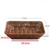 Imitation Rattan Tray Fruit Basket Bread Tray Deep Fried Food Tray 100pcs Lace Oil Absorbent Paper