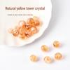 Natural Yellow Citrine Round Loose Beads for DIY Bracelets, Necklaces, and Accessories