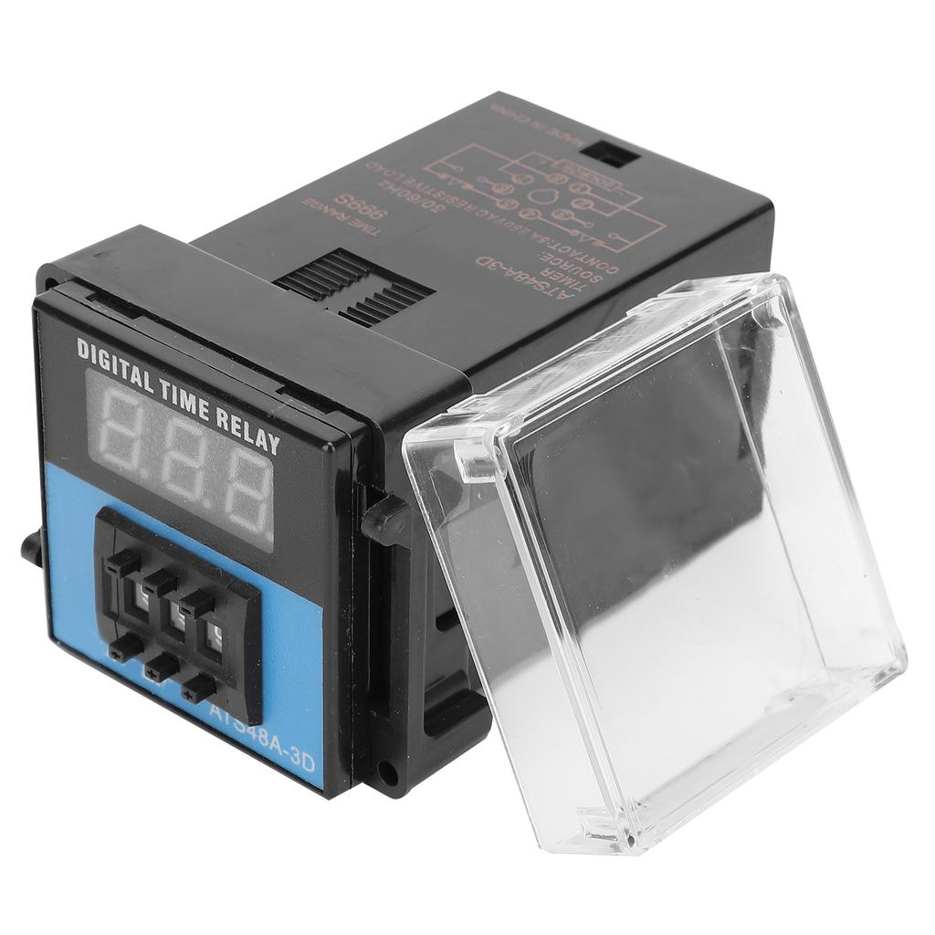 ATS48A 3D Professional Time Relay Adjustable Cycle Time Delay Relay Control ComponentDC24V