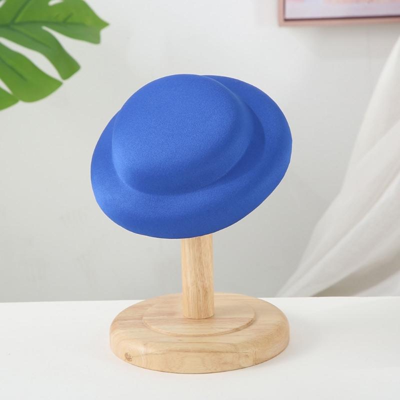 Pillbox Hat Solid Color Top Hat Millinery Fascinator Base Hat for Women Casual Wear Western Fedoras Hostesses Wear
