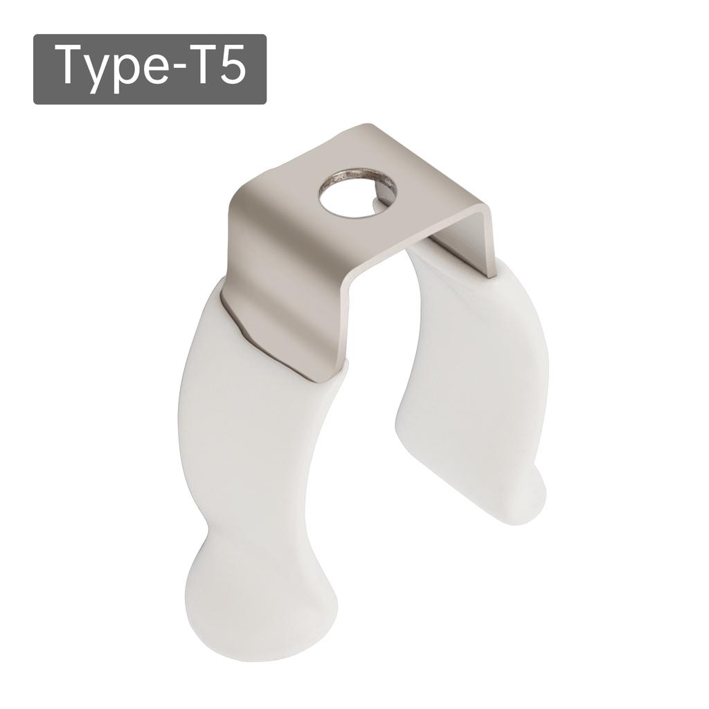 U Clips Holder Bracket T5 - T12 Type Prevent Sagging Plastic Dipped Clamps Lamp Support Lampholder for Fluorescent Tubes Mounting / LED Light Bulbs