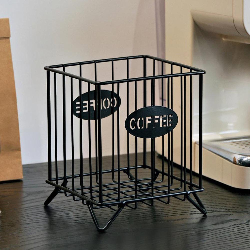 Durable Multicolor Coffee Pod Organizer Square Stationery Supplies Storage Rack Desk Organizer Storage Basket Home Decoration