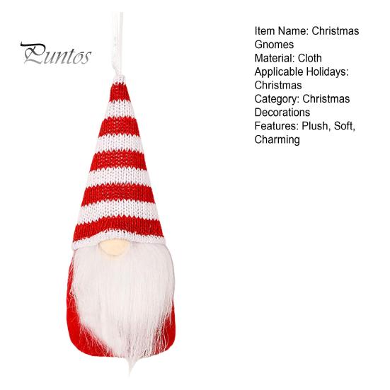 Weihnachtsdekoration zum Aufhängen, Zwergen-Ornamente aus Plüsch, handgefertigt, gesichtslose Zwergfigur für Baum, Wand, Kamin, Fensterdekoration