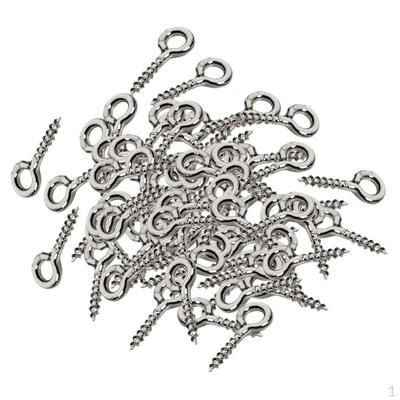 200Pieces Screw Eyes Pins Eyelets Jewelry Bag Making Findings
