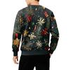 Men's Round Neck Fleece-Lined Thick Solid Color Sweatshirt