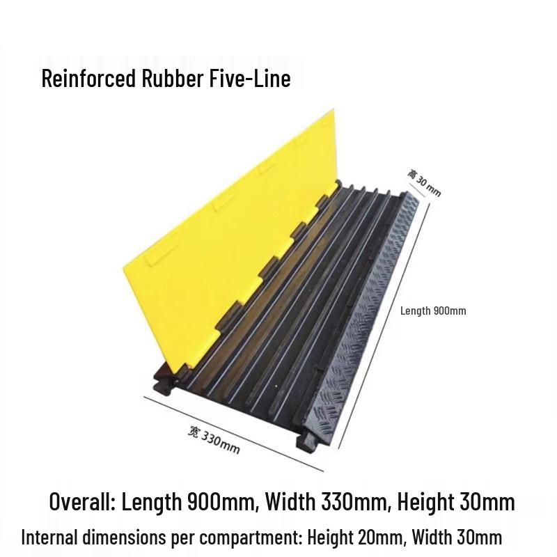 Indoor/Outdoor Cable Protection Rubber Trunking Speed Bump