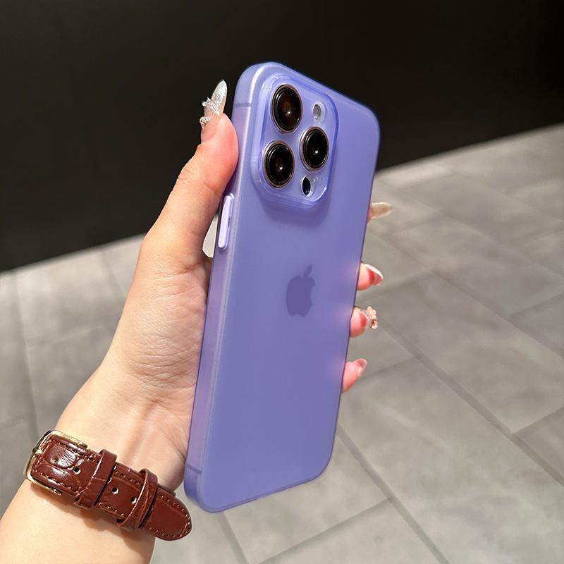 0.3mm Ultra Thin Matte Case For For Iphone 16 15 14 13 12 11 Pro Max Plus Mini Silicone Soft Candy Color Transparent Cover
