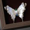 Bo Xin Yun Luxury Natural Shell Mother-of-Pearl Butterfly Brooch for Women, European American Style