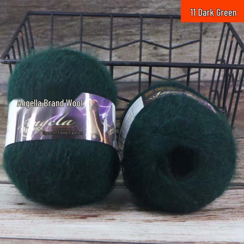 Angola Fine Mohair Yarn for Hand Knitting - Medium Fine Wool Yarn