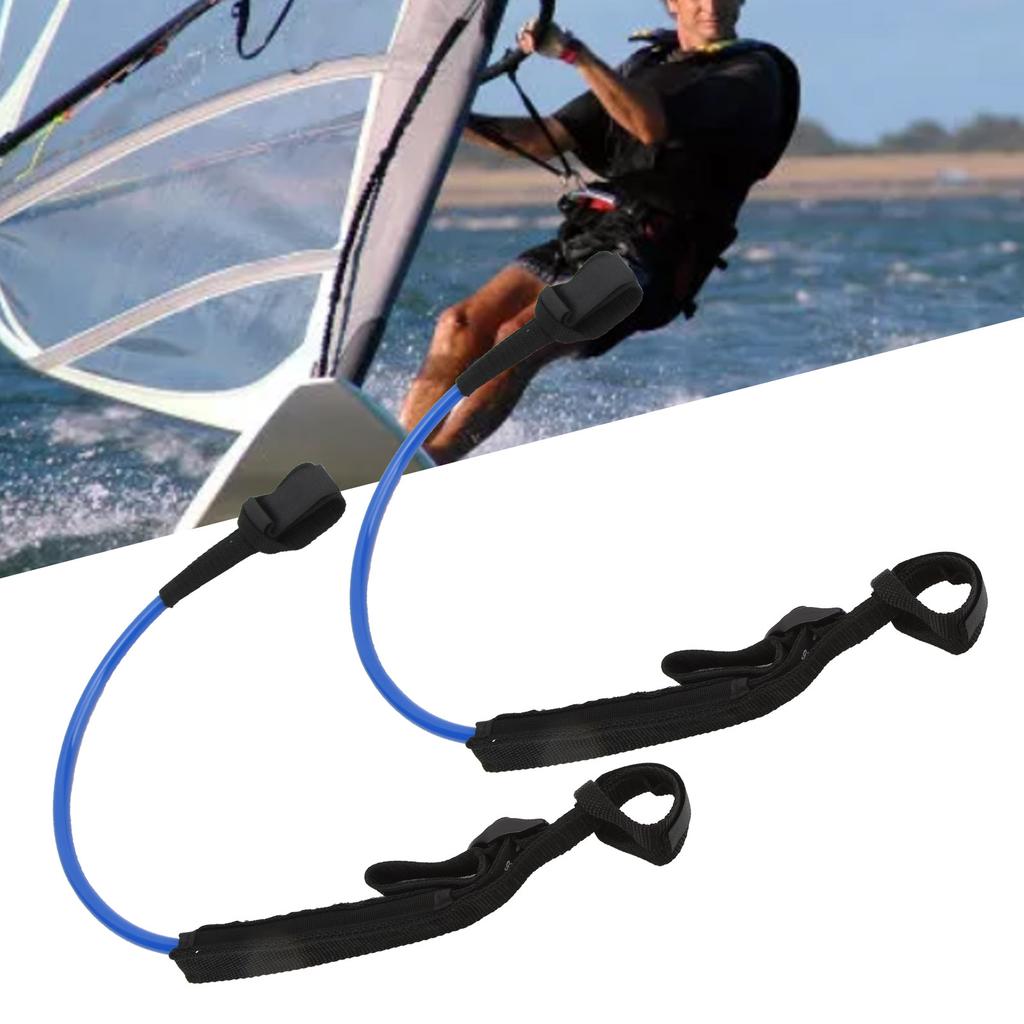 2Pcs Surf Leash 22‑28in   Straight Surfboard Leash Tensile Resistance Surf Board Leg Rope