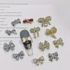 LZ Gold-Plated Bow Nail Patch: DIY Zircon Light Luxury Nail Jewelry