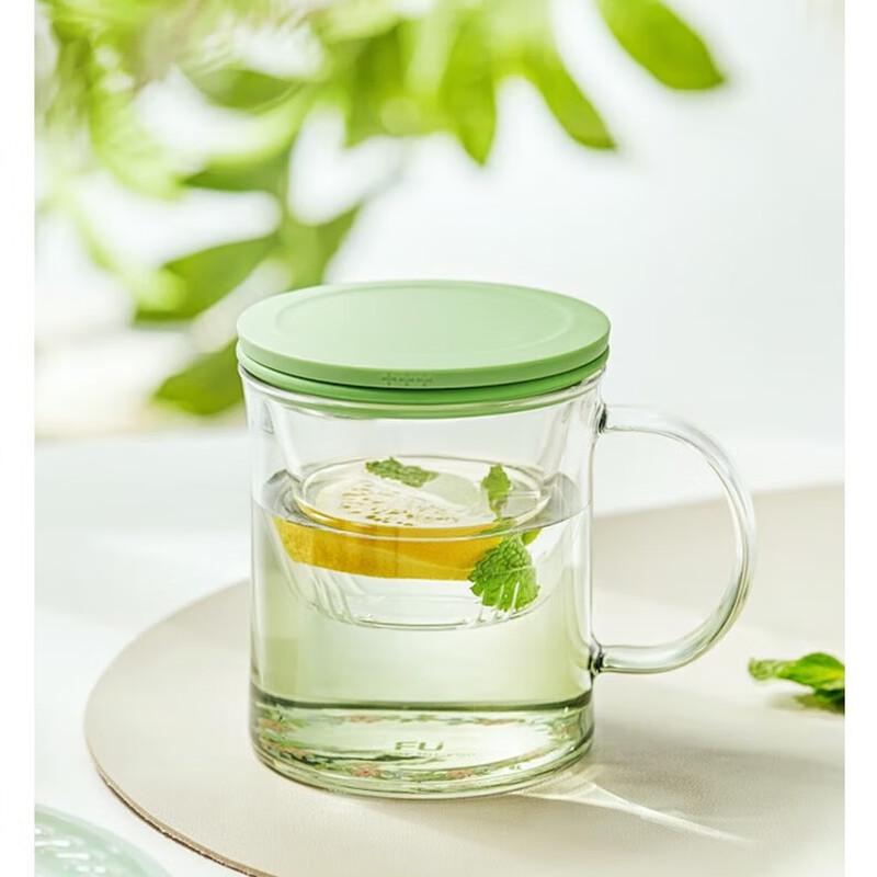 FUGUANG FU+ Creative Dual-Use Lid Glass Tea Cup