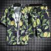 Abbigliamento da spiaggia per uomo Set da 2 pezzi Camicia hawaiana e pantaloncini ad asciugatura rapida Set Abbigliamento moda uomo Stampa Abiti casual estivi