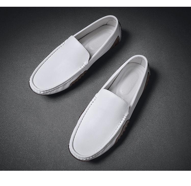 Men's Genuine Leather Slip-On Moccasins - Spring Casual Driving Shoes