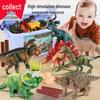 Children's Day Gift: Soft Rubber Dinosaur Toy Set - Realistic Jurassic Tyrannosaurus Rex Model for Boys
