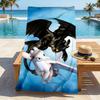 Dragon Flight Stylish Digital Printing Beach Towel Quick Drying Absorbent Blanket For Beach Pool Gym Travel Christmas Gift C9211808