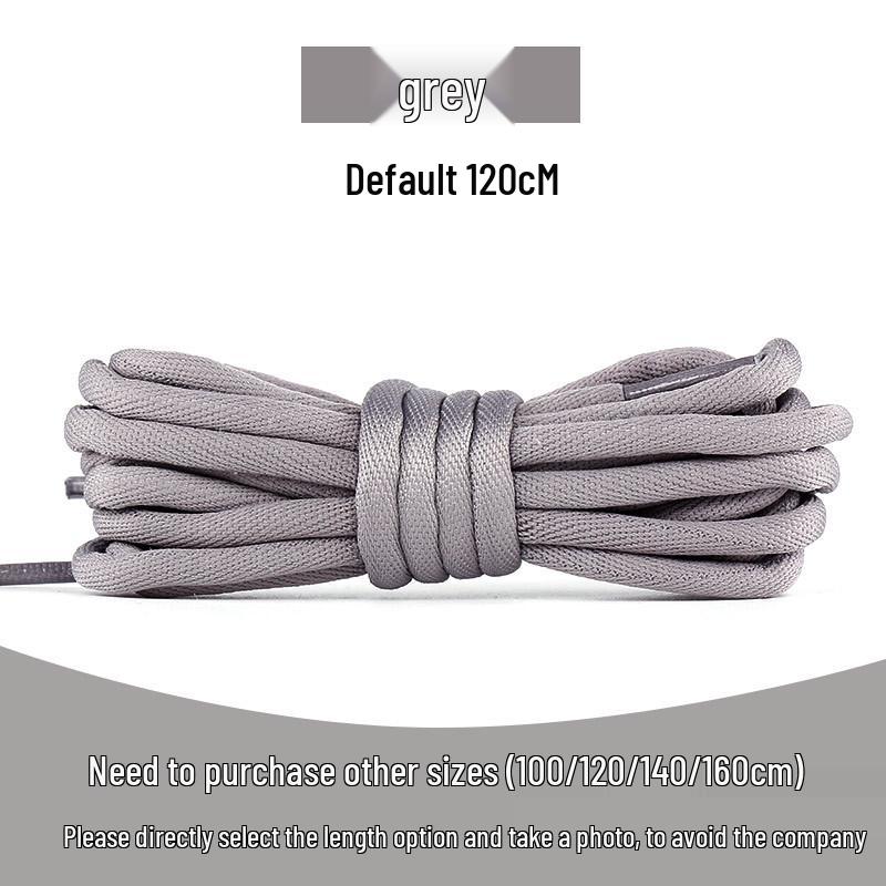 

Круглые утолщенные шнурки для кроссовок, для папиных кроссовок, баскетбольных кроссовок, повседневной кожаной обуви и ботинок Мартина, черные, белые или цветные. 120 cm