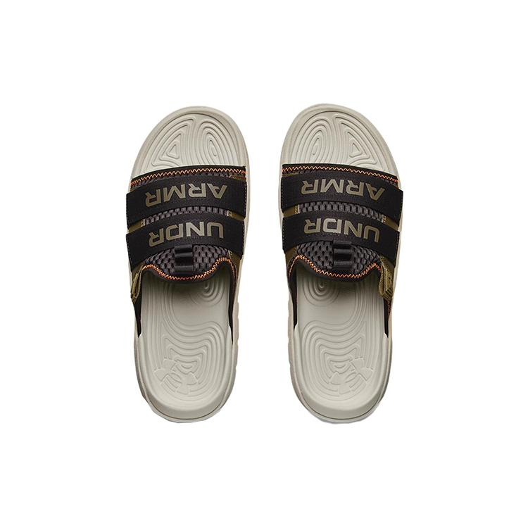 Under Armour Alpha EVA Rubber Sole Slide Slippers Unisex Khaki 3025051-100