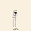 Wutuo 304 Stainless Steel Ice Pattern Dessert Spoon Set