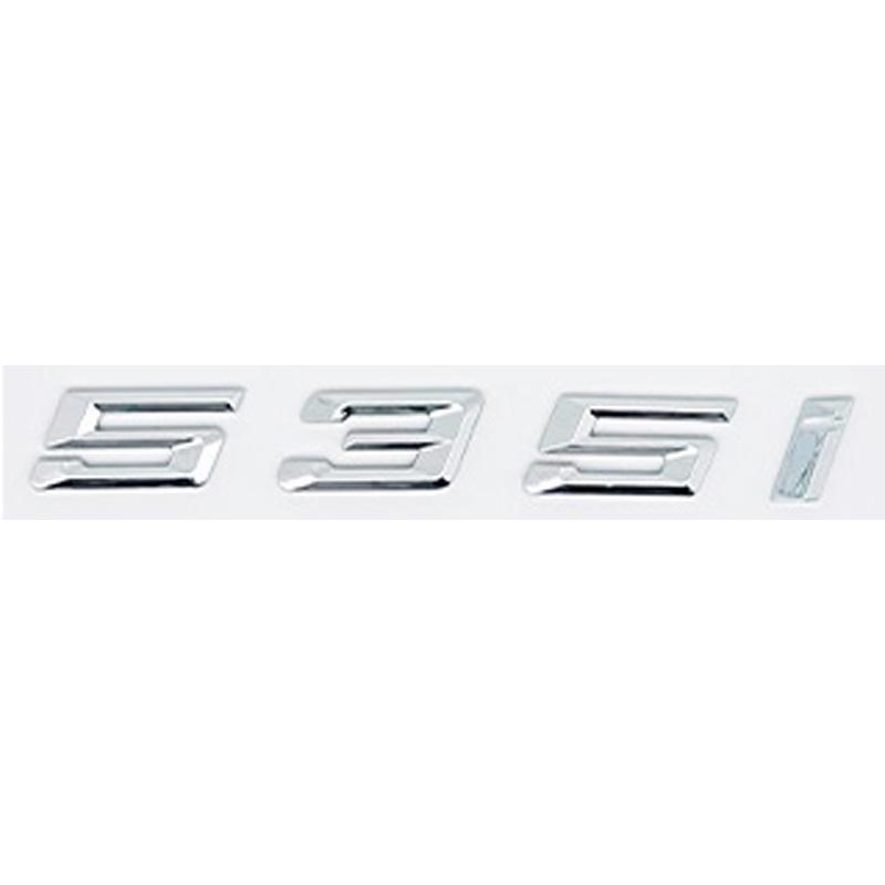 Car 3D ABS Trunk Letters Logo Badge Emblem Decal Sticker For BMW 5 series 520i 525i 528i 530i 535i 540i E39 E60 E61 F10 F11 G30