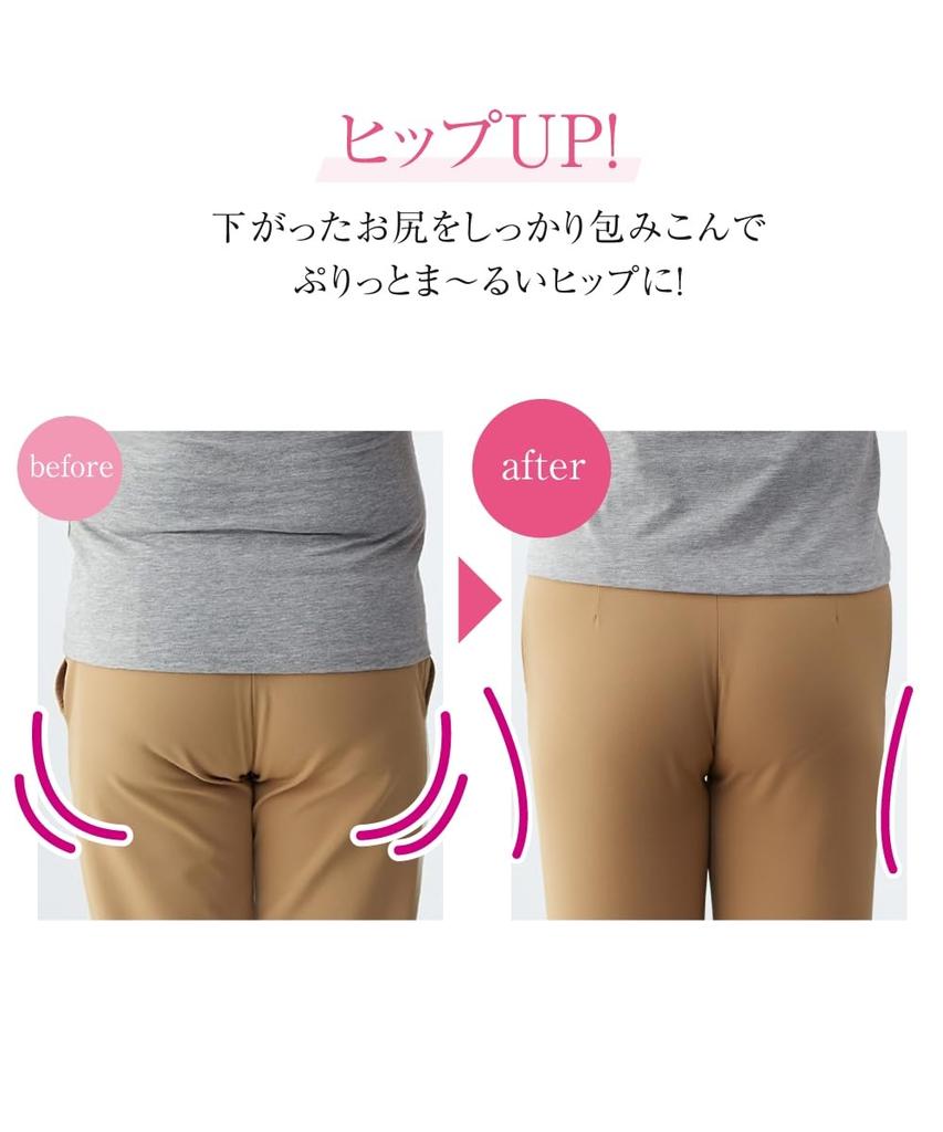 Shaping Girdle That Tightens from the Stomach To the W64cm [Nissen] Shorts/Girdle High-waisted Full-length Thighs. Mocha,