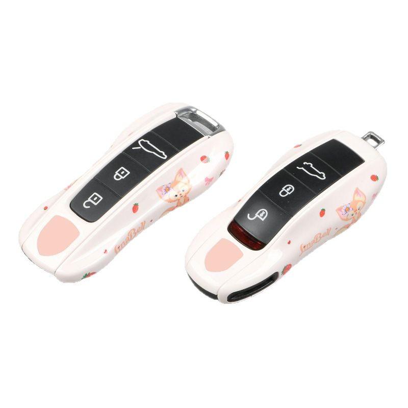 For Porsche Lingna Belle Key Case Marcayenne 718 Paramela Taycan911 Keychain Cover