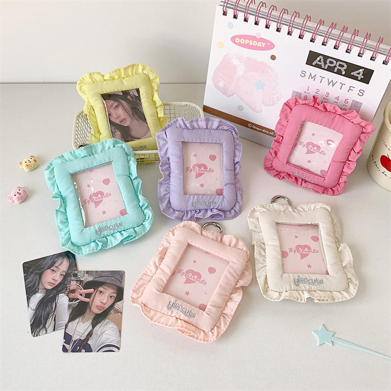 K-Pop Idol Card Sleeve Bag Pendant For 3 Inch Photo Card Case  Small Item Storage Pouch Soft Pillow Shaped Photocard Holder
