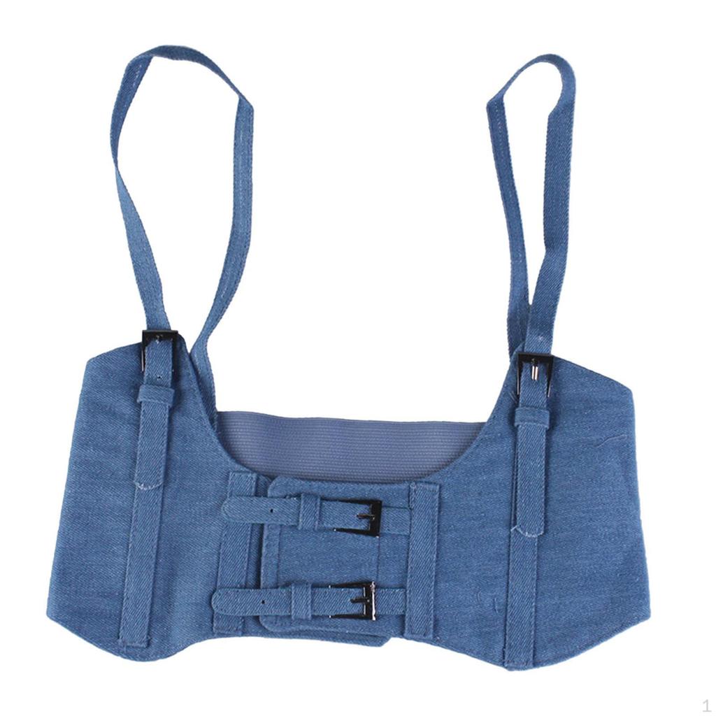 Fashion Women Waist Harness Belt Underbust Corset Steampunk Waistband Ladies Girls PU Leather Wide