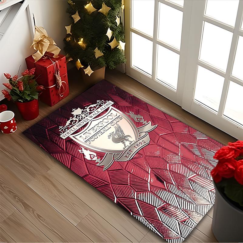 Liverpool FC Carpet, Non-slip Office Chair Rug, Digital Print Home Area Rug, Unique Festival Decorations
