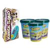 RANGS Kinetic Sand and Barbaba Basket Set Yellow Indoor Play Food Inspection Approved Made In Sweden