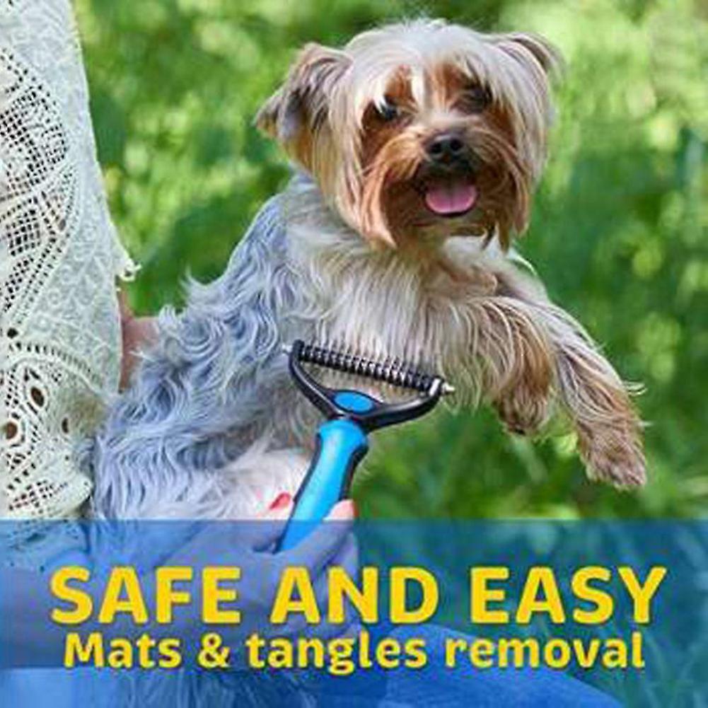 Pet Deshedding Comb Professional Pet Grooming Comb Multifunctional Pet Hair Removal Brush