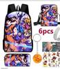 New animation cartoon dragon ball backpack, primary and secondary school schoolbag, satchel, shoulder bag, pencil case three-piece set