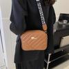 Stylish Small Square Bag For Women In Black White Purple Brown Perfect For Casual Commuting