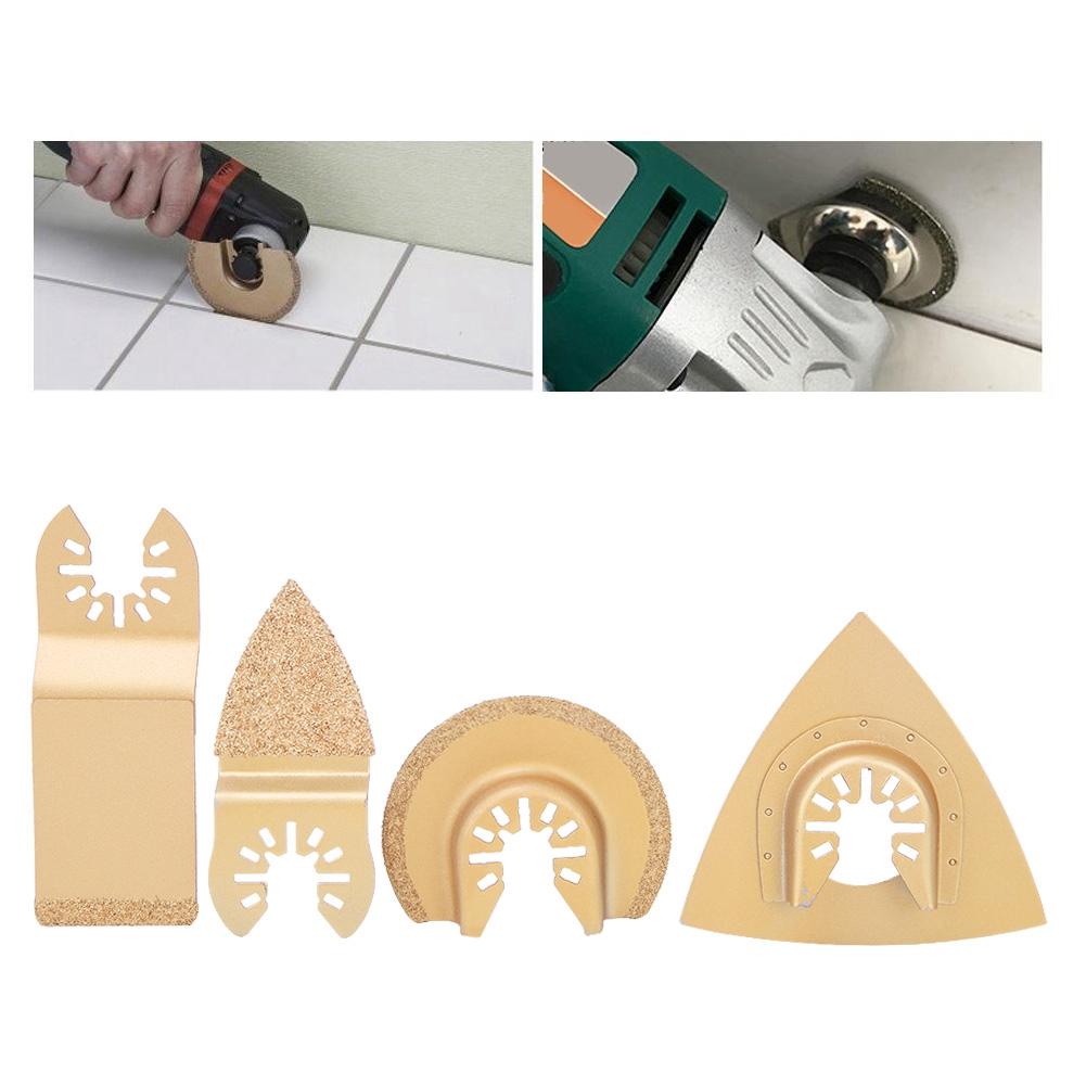 

4 шт. Универсальный пильный диск, осциллирующий многофункциональный инструмент для резки дерева, пластика, мягкого металла