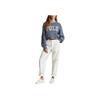 Polo Ralph Lauren SS24 Letter Embroidered Long Sleeve Crew Neck Loose Knit Sweater Women sweater Blue WMPOSWENC020871-999