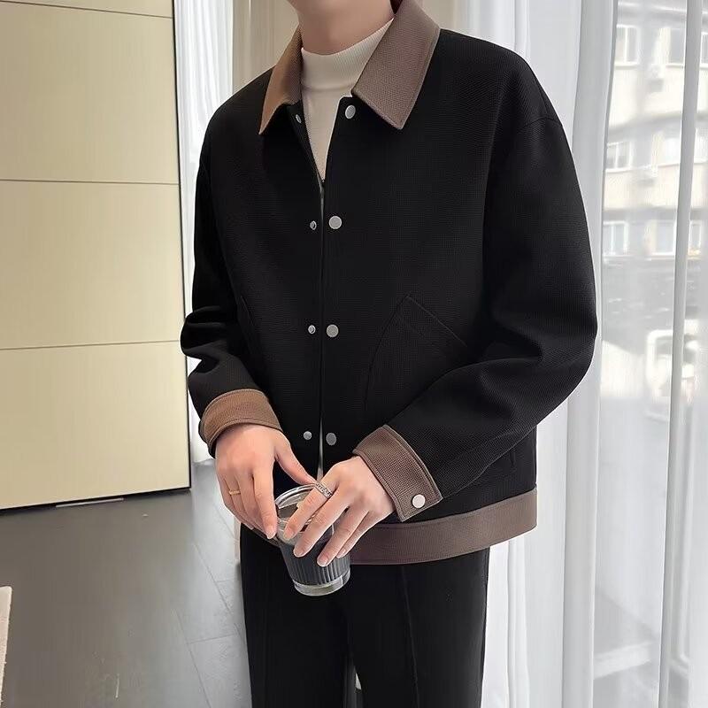 

Осенняя мужская одежда Бейсбольная форма Мужская повседневная куртка Мужская одежда Новинки Куртки мужские Анорак Пальто Ветровка Зимняя мужская M чёрный