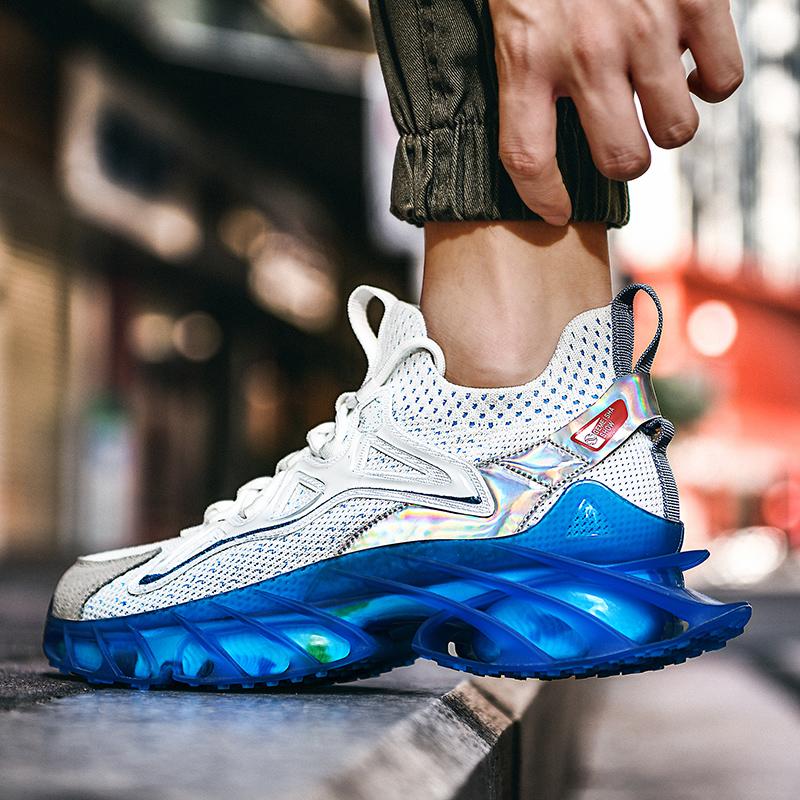 Herresko Joggesko Herre tenis Luksussko Herre casual Trainer Race Pustende mote loafers løpesko for menn