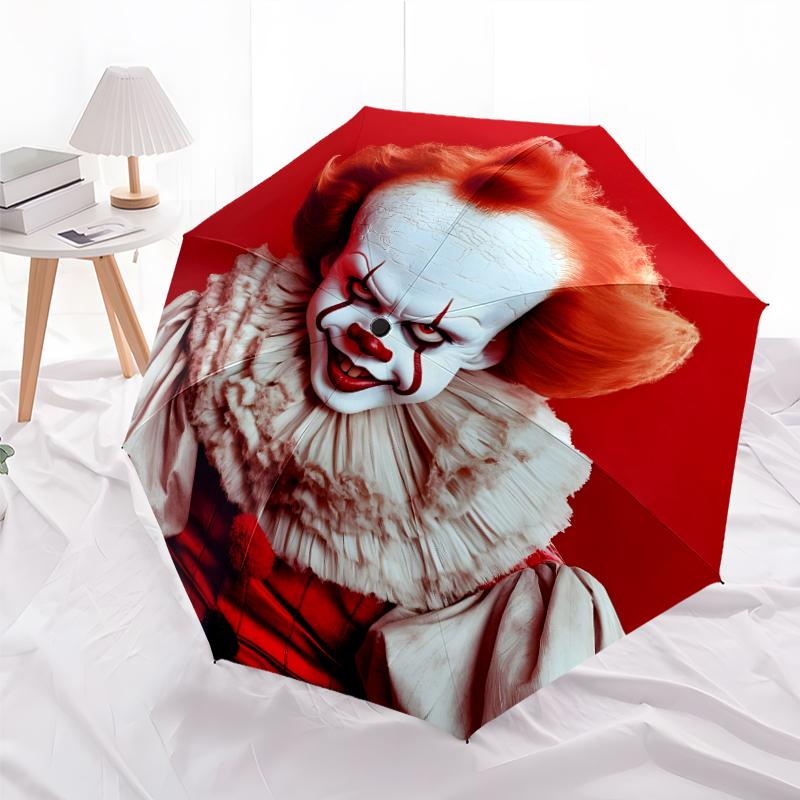 1pc Pennywise2 Umbrella, Sun Protection, And UV Shielding. It Has Eight Sturdy Ribs for Outdoor Use And Perfect Gift