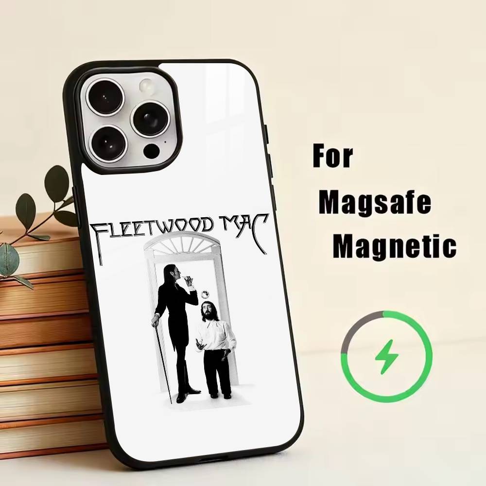 Band F-Fleetwood M-Mac Telefoonhoesje Voor iPhone17,16,15,14,13,12,11 Plus,Pro Magnetisch Voor Magsafe Draadloos Opladen