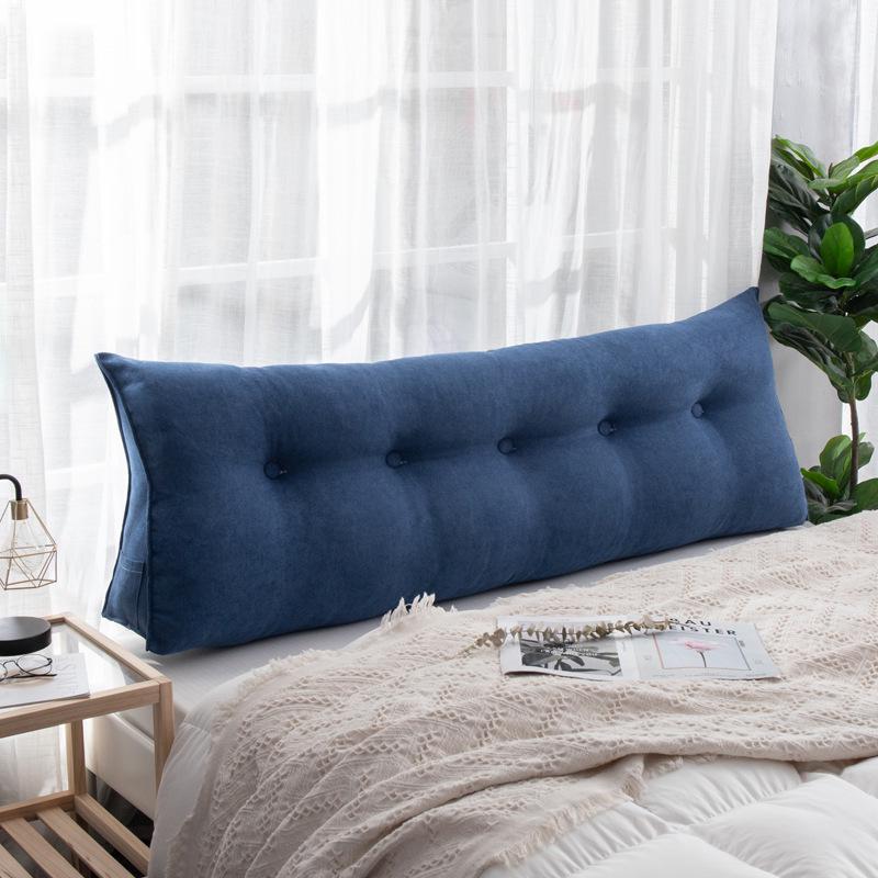 Korean Velvet Nordic Triangle Headboard Cushion: Removable, Washable, Tatami Soft Pack, Lumbar Support, Large Backrest Pillow