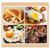 220-240V Dual Toast Grill Non Stick Surface Automatic Temperature Control Breakfast Maker Electric Sandwich Steak Maker