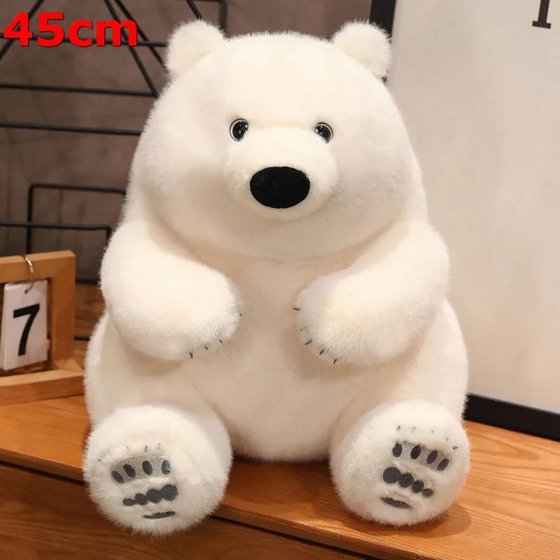 23–45 cm, kreativer Simulations-Cartoon-Eisbär-Rucksack, Plüschtier, weich ausgestopfte süße Tierpuppentasche für Mädchen und Kinder, Geburtstagsgeschenk