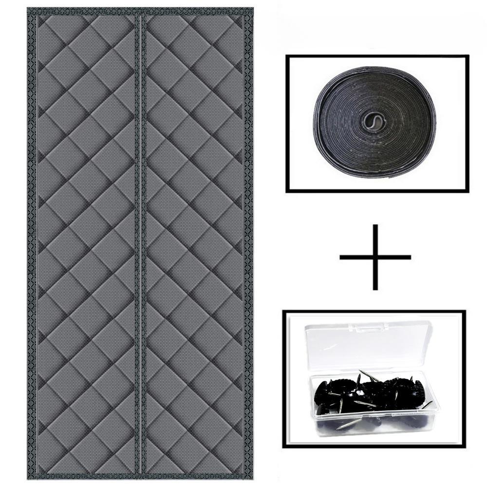 

Осінь і зима Самопоглинаюча бавовна Домашні потовщені дверні штори Теплоізоляція Перегородки Штори зимові холодні штори 90x210cm сірий