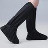 1 Pair Rainproof Shoe Covers Waterproof Non-Slip PVC Puncture Resistant Thickened Shoe Covers with Adjustable Elastic Band