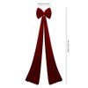 Fluffy velvet Christmas bows for background party room wall decorations Giant Christmas bows for Christmas tree decorations